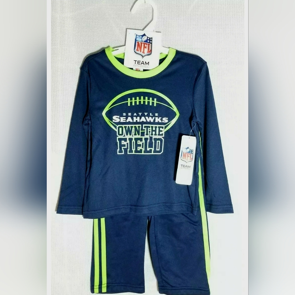 Seattle Seahawks Toddler NFL Pants T-Shirt Set 4T NWT Own The Field